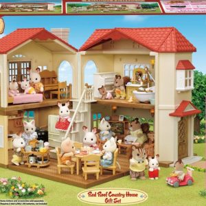 Calico Critters Red Roof Country Home Gift Set Unboxing Toy Review