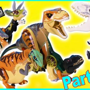 Build Your Hybrid Dinosaur Challenge PART 3! LEGO JURASSIC WORLD Dinosaurs Super Silly PLAY How-To!