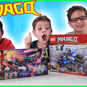 Lego NINJAGO Thunder Raider Empire Dragon Sets Unboxing Build PLAY Kids Toys Jay Lloyd Cole Kai
