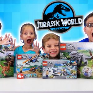 NEW Lego JURASSIC WORLD Sets! All Sets New Indominus Rex Breakout Build PLAY KIDS TOYS!