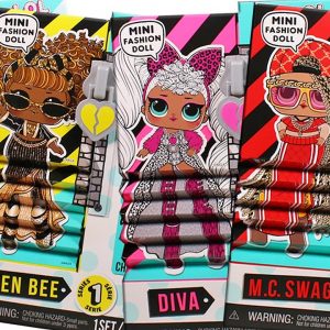 LOL Surprise JK Fashion Doll Neon QT, Queen Bee, Diva and MC Swag Unboxing Toy Review