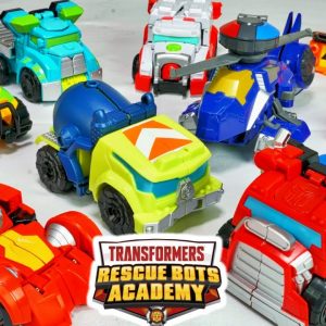Transformers Rescue Bots Academy New Optimus Prime Trailer Hot Shot Wedge Salvage 1 Step Changers