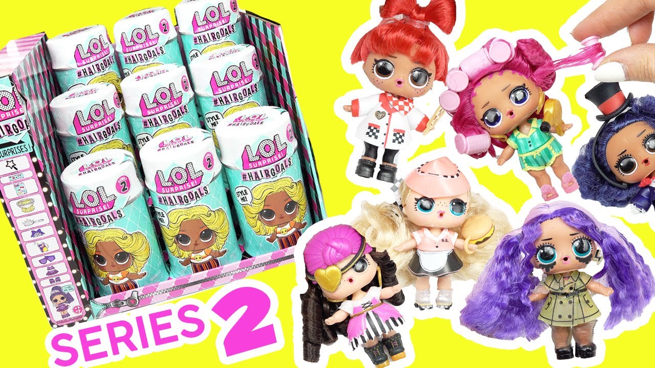 LOL Surprise Hairgoals Dolls (Series 2) FULL BOX Opening! Color