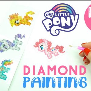 DIY Diamond Painting My Little Pony PINKIE PIE Sticker! (Beginners Tutorial Kit)
