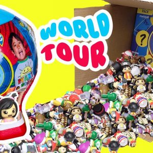 Ryan's World "World Tour" Hot Air Balloon Toy! FULL DOLL COLLECTION (Learn Countries)
