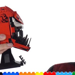 LEGO Marvel Carnage head 76199 review! The one with the underbite & stickers