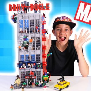 Lego MARVEL DAILY BUGLE Spiderman Set! Unboxing Build Review Huge Epic Lego Set!