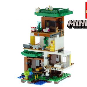 LEGO Minecraft 21174 The Modern Treehouse - LEGO Speed Build Review