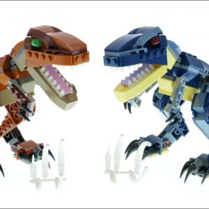 LEGO Creator 77940 + 77941 Mighty Dinosaurs in brown and blue - LEGO Speed Build Review