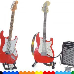 LEGO vs. Mega Construx Fender Stratocasters compared!