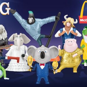 Sing 2 McDonalds Happy Meal Toys December 2021 Complete Set