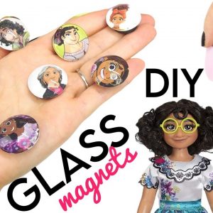 Disney Encanto DIY Glass Magnets! Mirabel, Isabella, Antonio, Luisa, Bruno