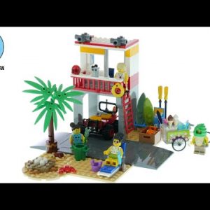 LEGO City 60328 Beach Lifeguard Station - LEGO Speed Build Review