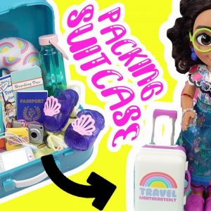 Disney Encanto Mirabel Doll Packs Suitcase for Vacation + Mini Fashion Purse