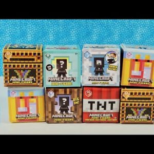 Minecraft Mini Figure Series Blind Box Palooza Opening | PSToyReviews