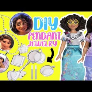 Disney Encanto Mirabel, Luisa, and Isabela DIY Pendant Jewelry! Crafts for Kids