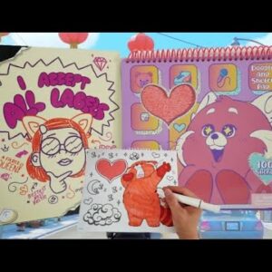Disney Pixar Turning Red Doodle and Sketch Coloring Book