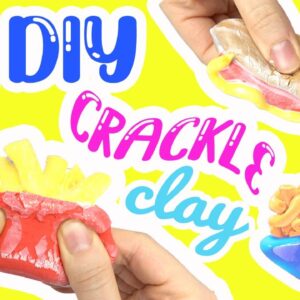 Nickolodeon How to Make DIY Crackle Clay Tutorial FUN FOODS with Glaze