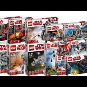 All LEGO Star Wars The Last Jedi Sets ever released Compilation/Collection Speed Build