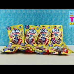 Surprise S.O.S.  Snacks On Snacks Fun Size Plush Backpack Hangers Blind Bags Opening | PSToyReviews