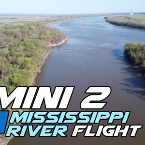 DJI Mini 2 Spring Flight Over the Mighty Mississippi River