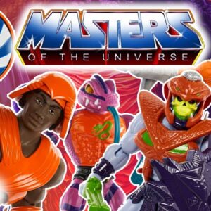 Masters of the Universe Origins Figures Hypno, Skeletor, Tung Lashor, and Roboto