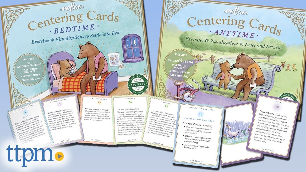 Centering Cards Anytime and Bedtime