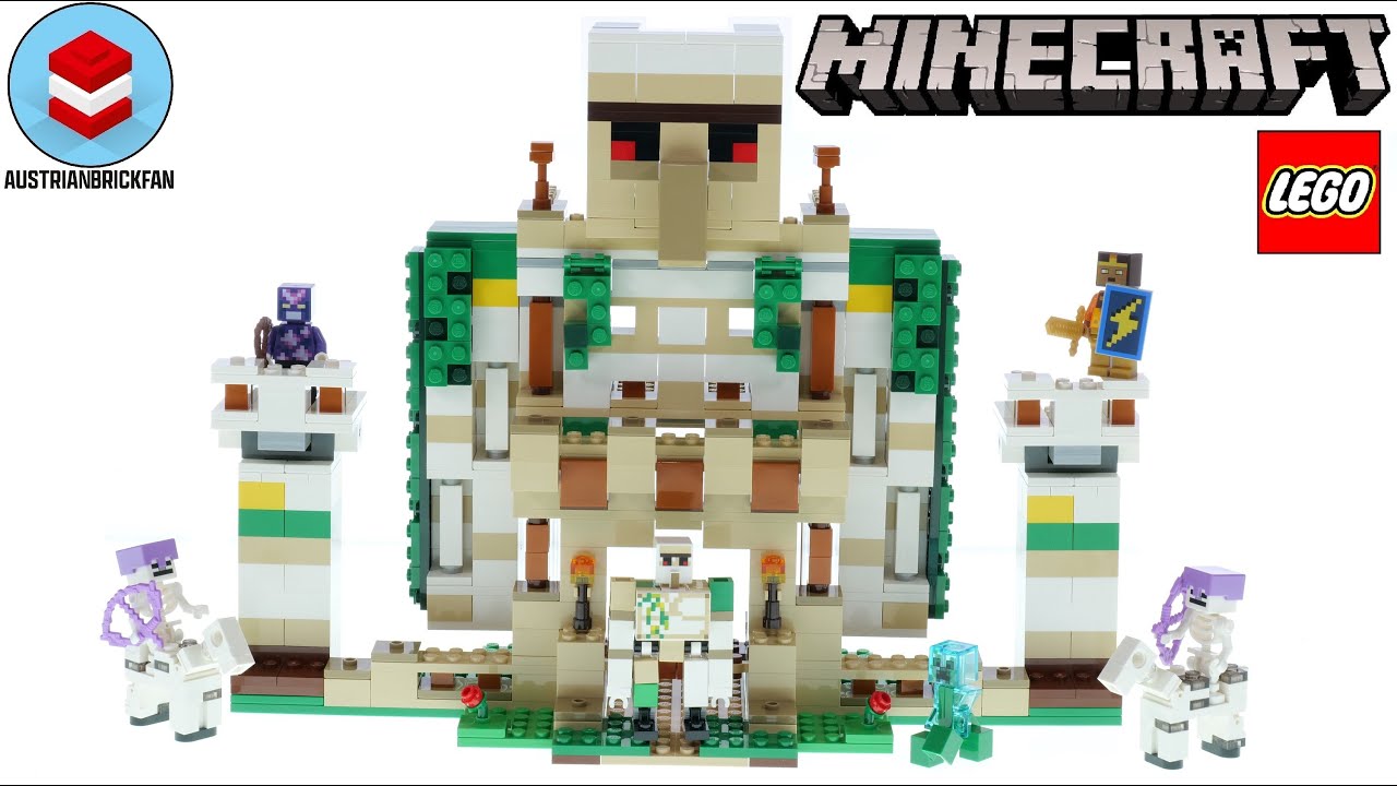 LEGO Minecraft 21250 The Iron Golem Fortress - LEGO Speed Build Review