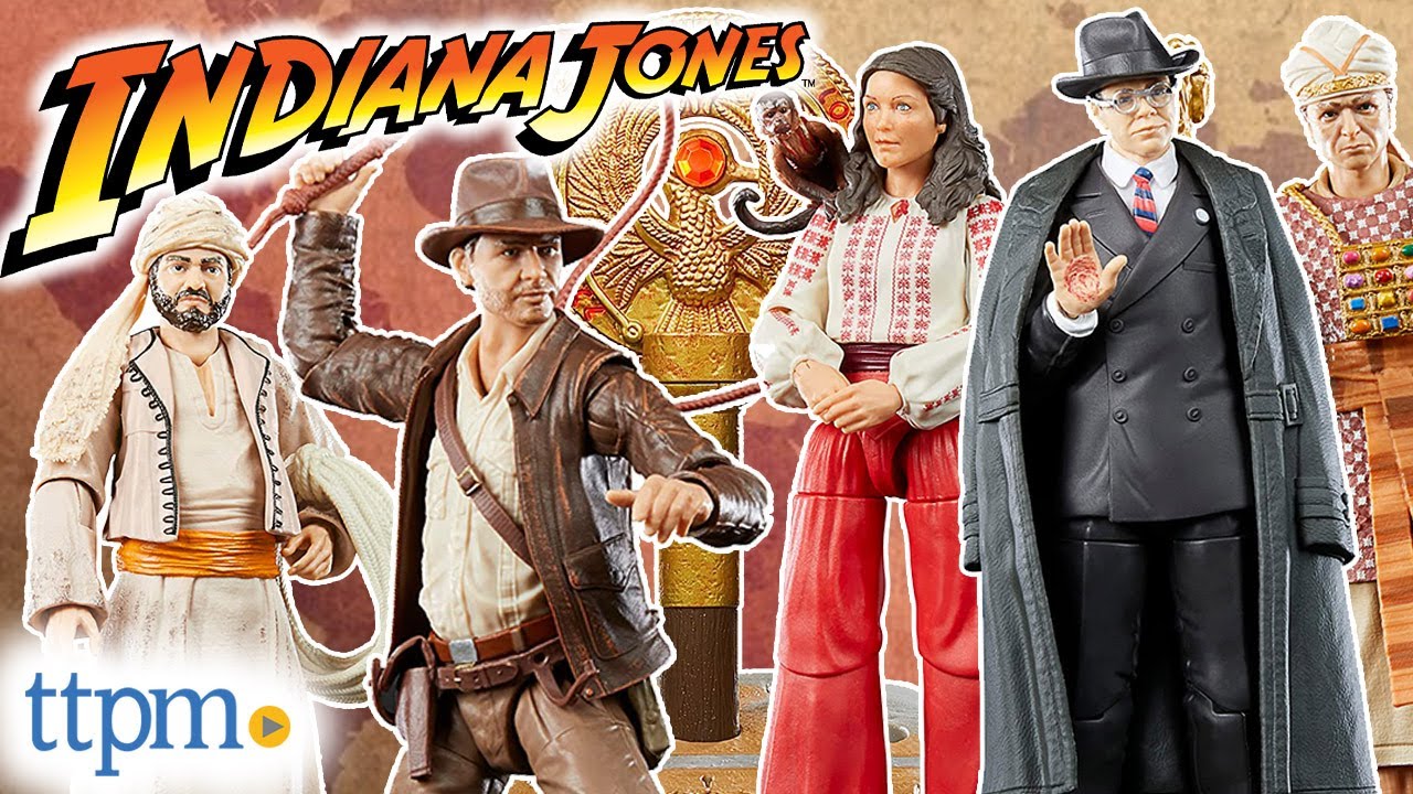 Indiana Jones Adventure Series Raiders of the Lost Ark Figures and Staff of Ra Headpiece