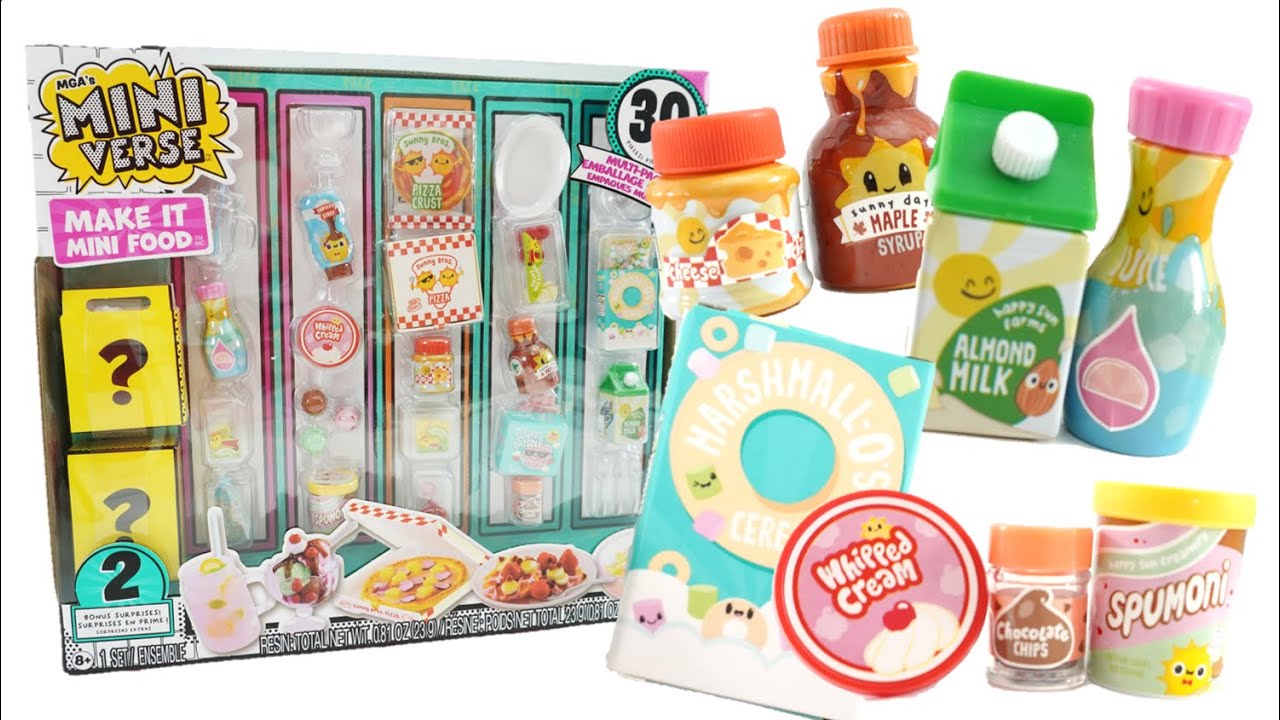 A Whole Day's Worth of Food! Miniverse Make it Mini Food Multipack Resin Craft