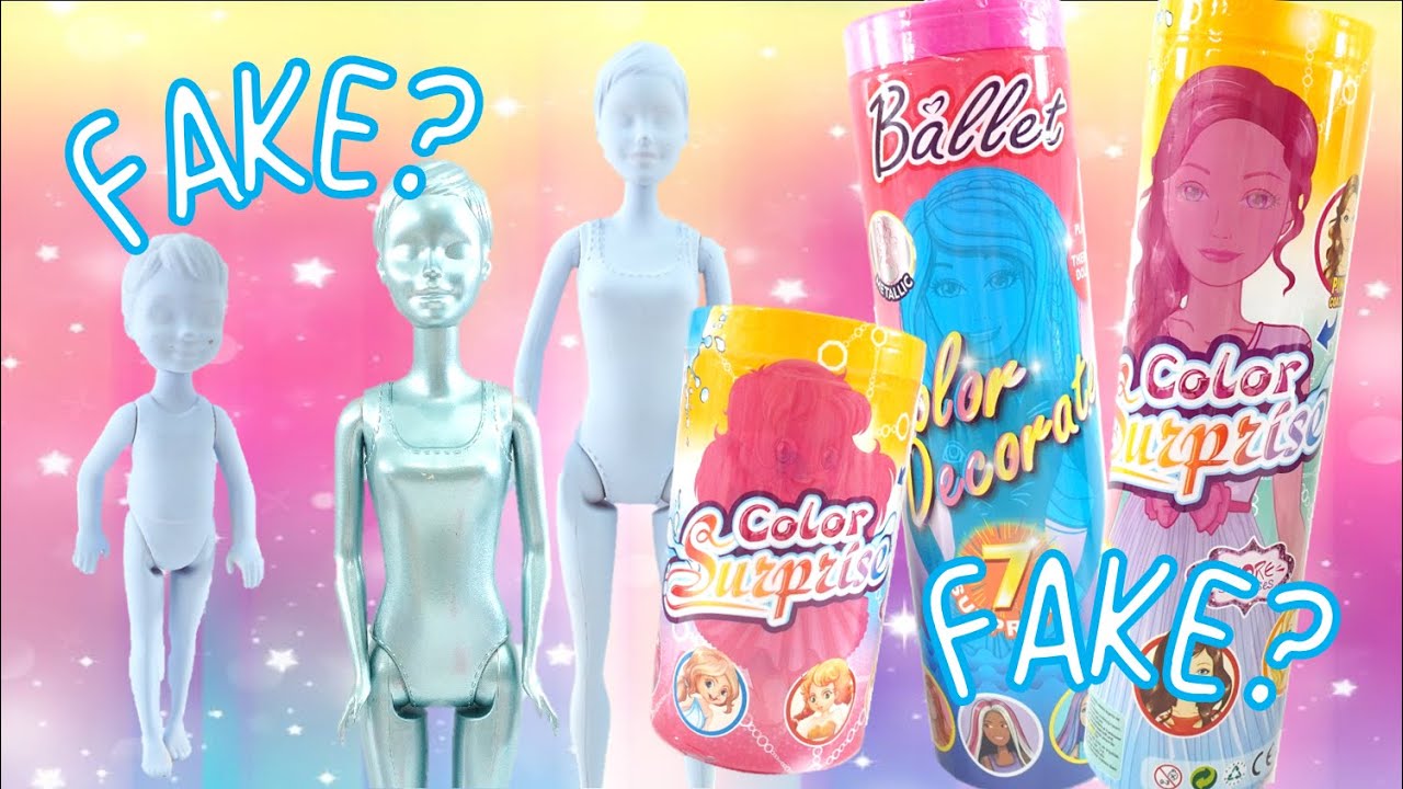 FAKE Barbie Water Color Reveal Doll