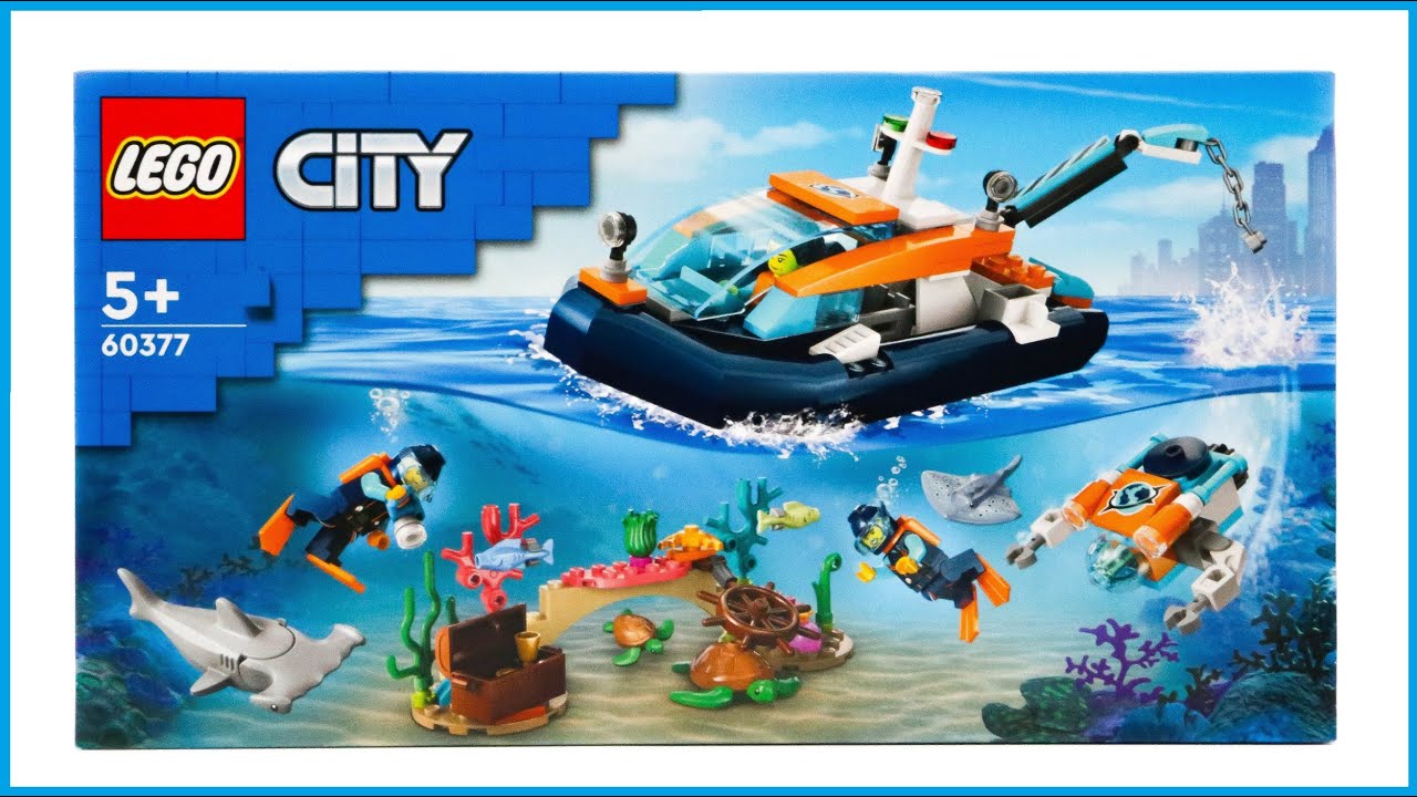 LEGO City 60377 Explorer Diving Boat Speed Build