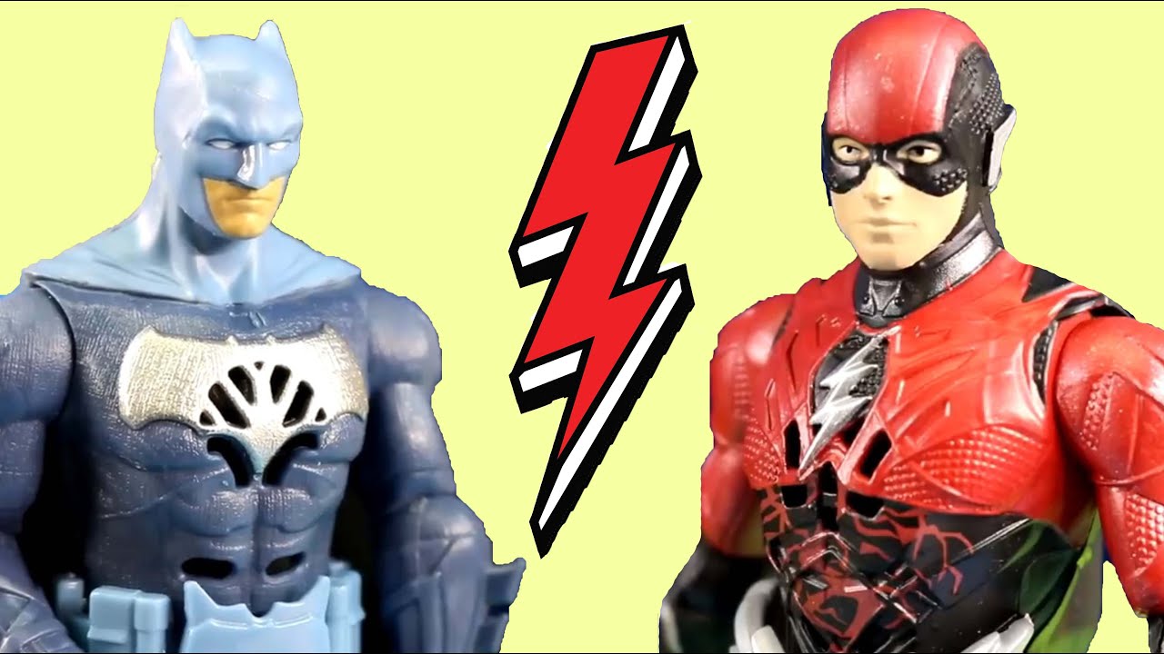 Kid Flash Meets Batman | Big Brother Flash Stops Ben 10 Robot | Superhero Adventure