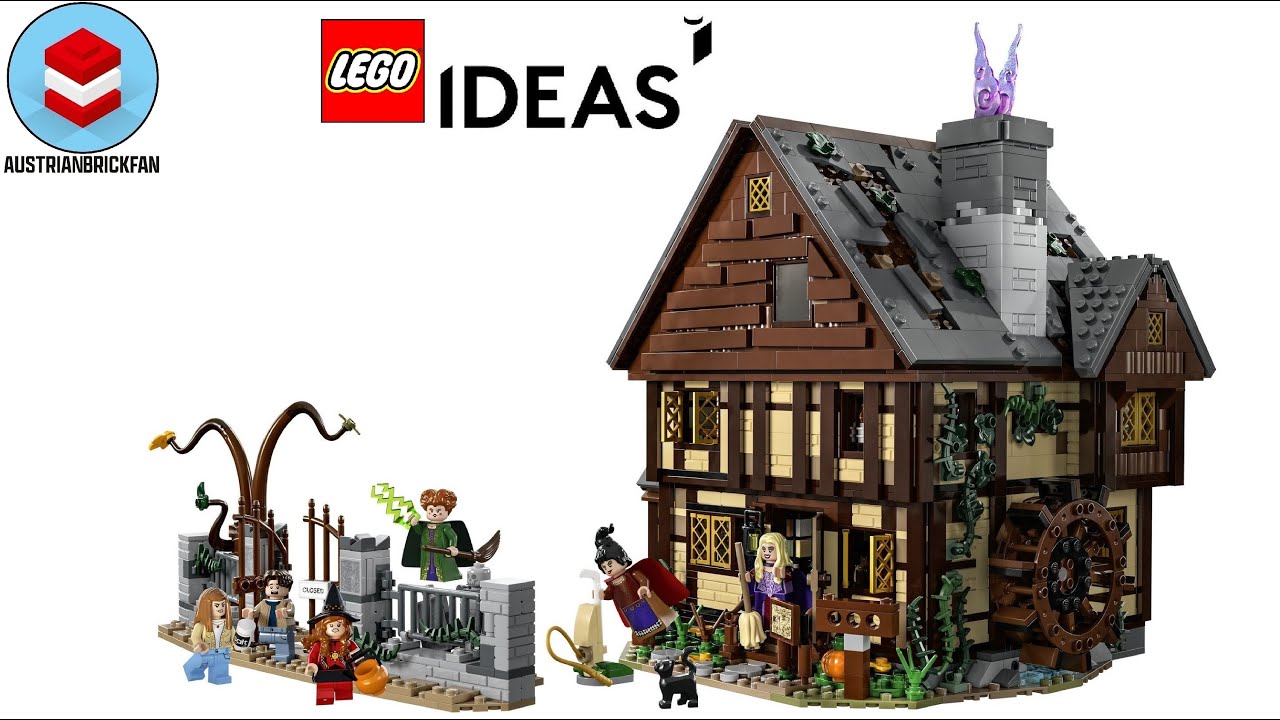 LEGO Ideas 21341 Disney Hocus Pocus: The Sanderson Sisters’ Cottage Speed Build Review