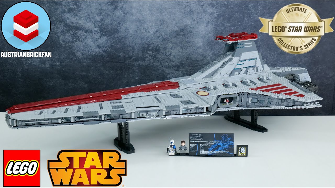 LEGO Star Wars 75367 Venator-Class Republic Attack Cruiser Speed Build Review