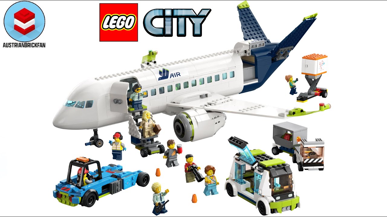 LEGO City 60367 Passenger Airplane Speed Build Review