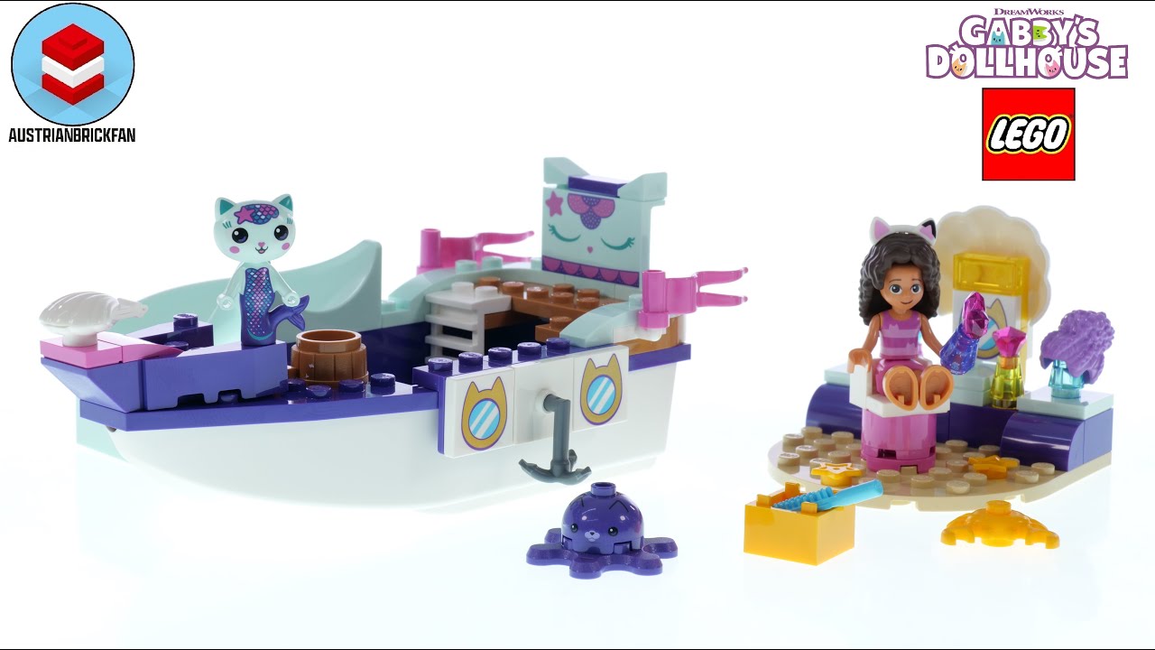 LEGO Gabby´s Dollhouse 10786 Gabby & MerCat’s Ship & Spa Speed Build Review