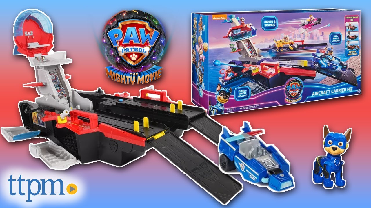 PAW Patrol: The Mighty Movie Aircraft Carrier HQ