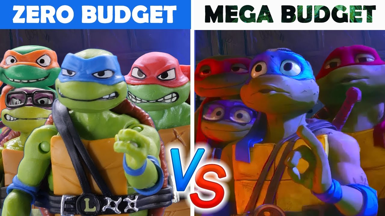 TMNT: Mutant Mayhem ZERO BUDGET! VS Real Trailer