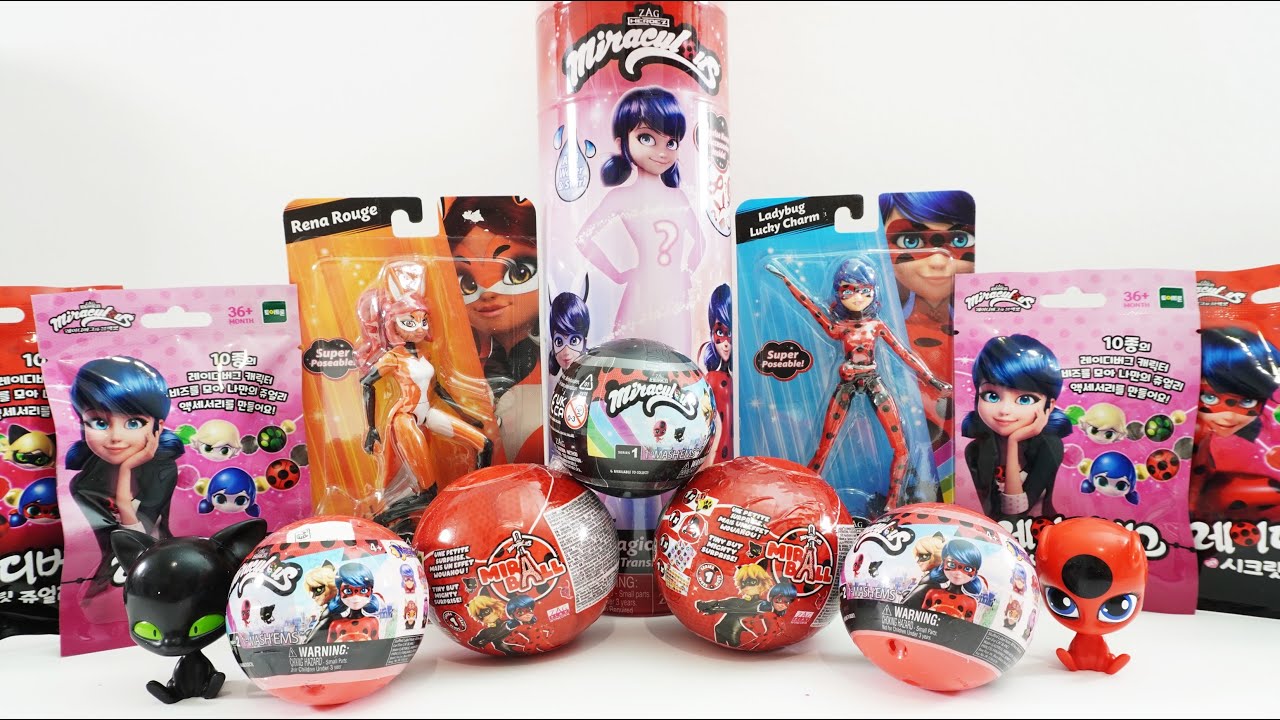 Miraculous Ladybug Surprise Haul with Magic Heroez Doll Mira Balls and Mashems