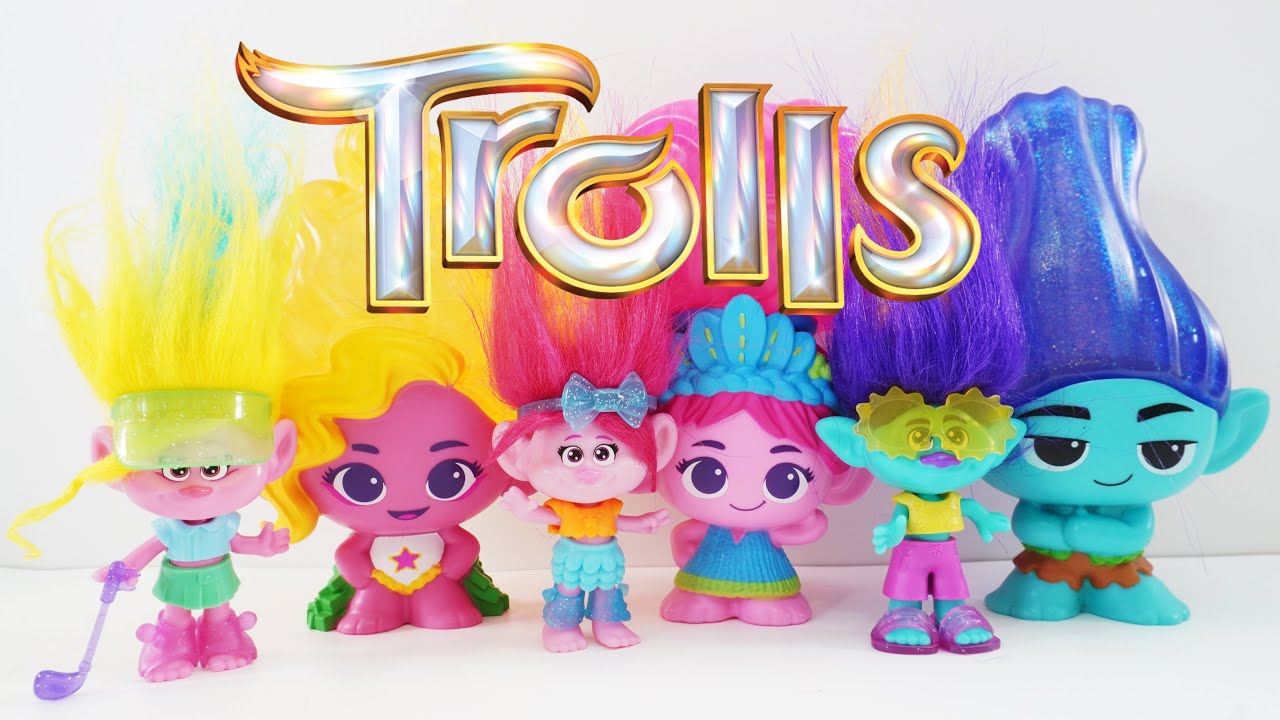 Trolls 3 Band Together Movie Toys – Viva Poppy Branch Stretchy Hair and Hair Pops