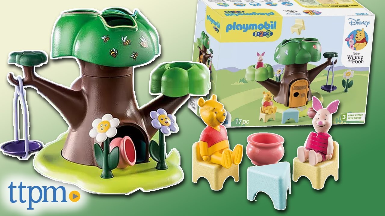 Playmobil 1.2.3 Disney Winnie the Pooh Winnie's & Piglet's Tree House