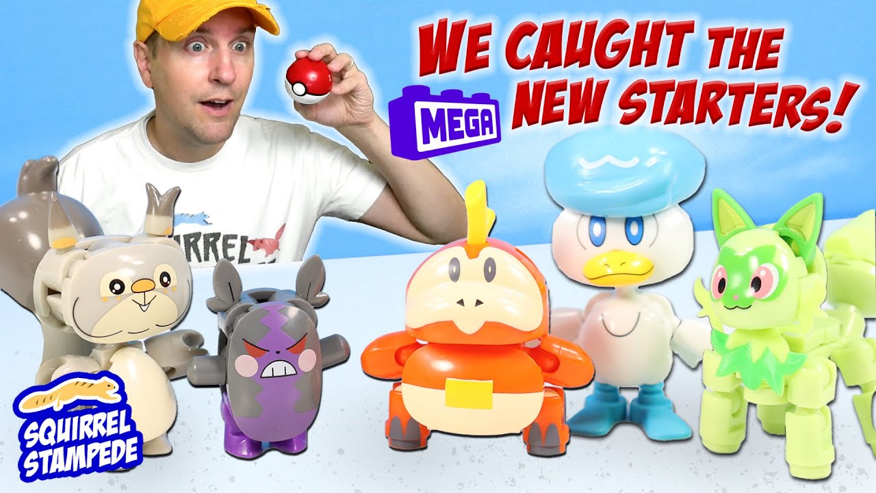 Pokemon MEGA Builds Series 18 Fuecoco Quaxly & Sprigatito Review