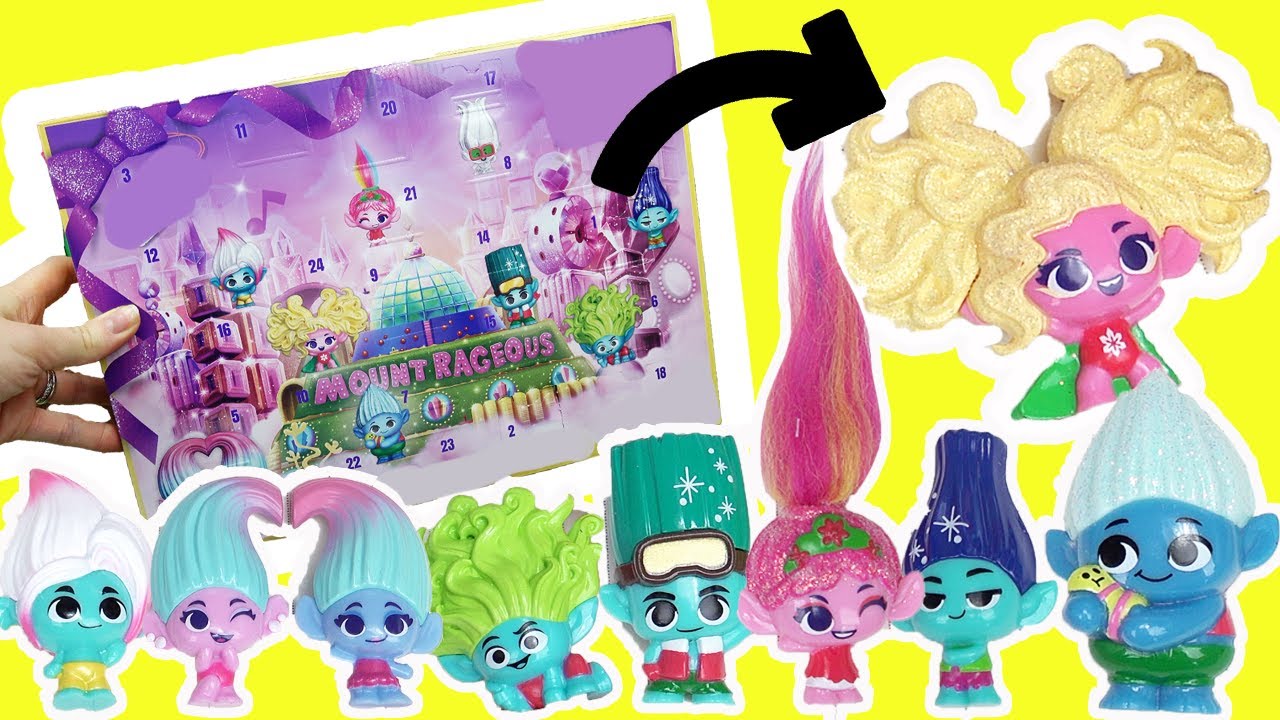 Trolls Band Together Movie Advent Calendar at Troll Village with Poppy, Branch, Viva