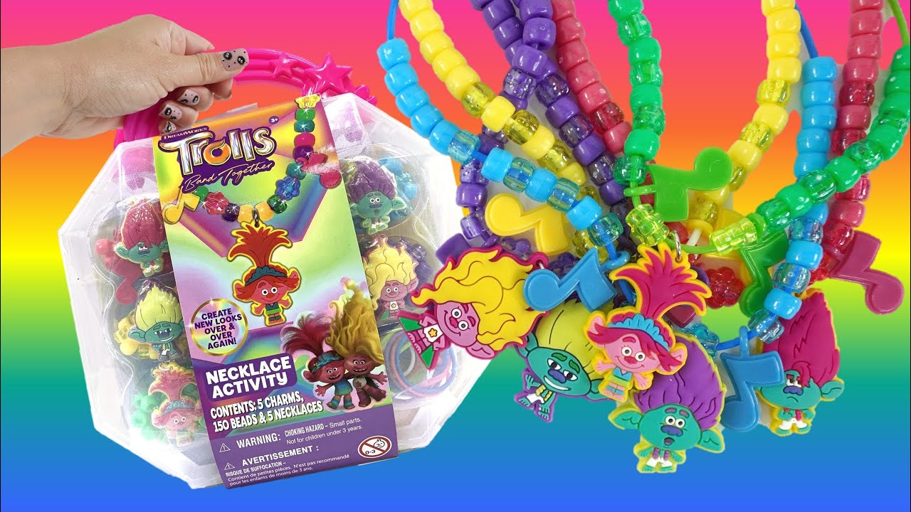 Trolls Band Together Colorful Custom DIY Necklace Kit