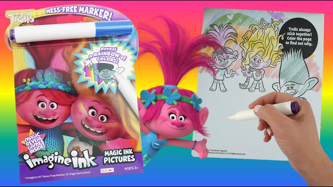 Trolls Band Together Imagine Ink Coloring Book