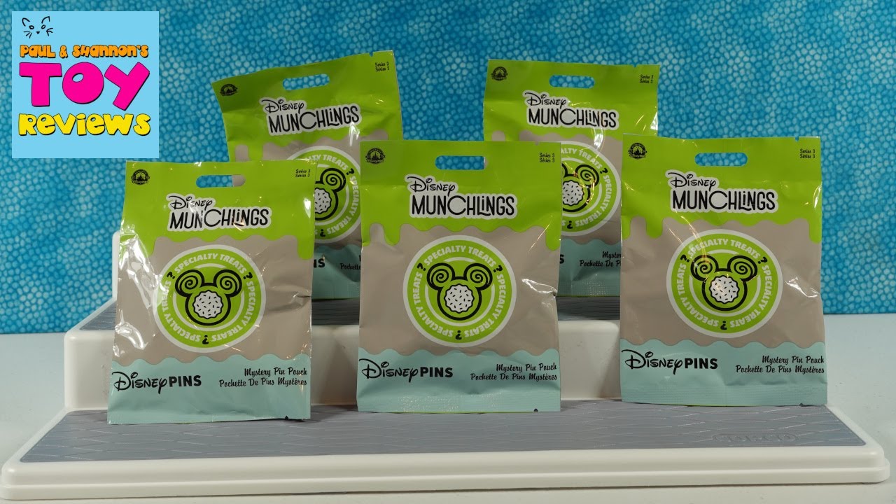 Disney Munchlings Specialty Treats Blind Bag Collector Pins Opening | PSToyReviews