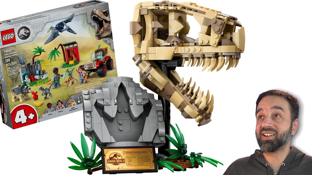 LEGO Jurassic World reveals & thoughts: T. Rex Skull & Baby Dinosaur Rescue Center 76964 / 76963