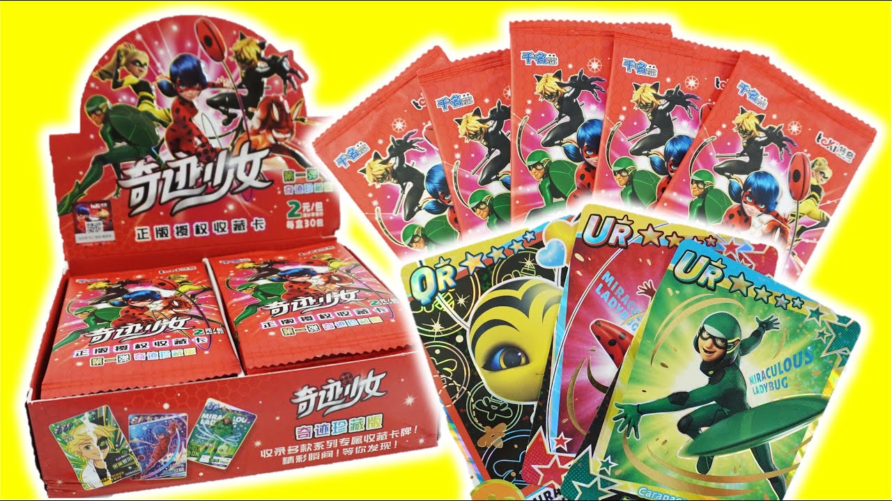 Miraculous Ladybug Trading Cards – Full Case 30 Packs 150 Cards