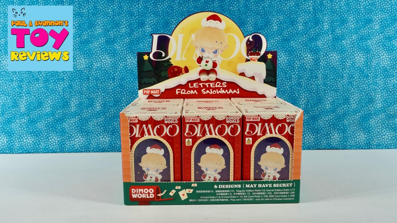 Dimoo Letters From Snowman Pop Mart Blind Box Figure Unboxing